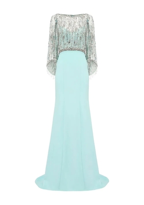Jenny Packham Wanderlust embellished-details maxi dress - Blue