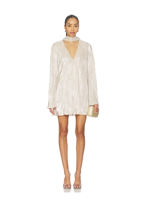 Lovers and Friends Kit Mini Dress in Beige. Size M. Also in S, XS, XXS.