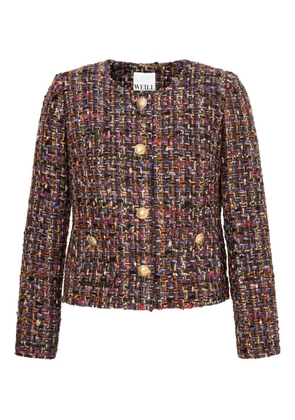 WEILL PARIS tweed button jacket - Red