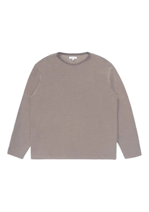Lady White Co. cotton long-sleeve sweater - Grey