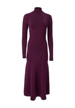 Carolina Herrera turtleneck wool-silk dress - Red