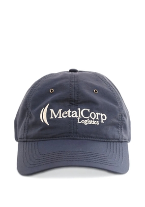 Metalwood Studio logo-motif baseball cap - Blue