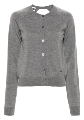 Moschino mélange-effect cardigan - Black