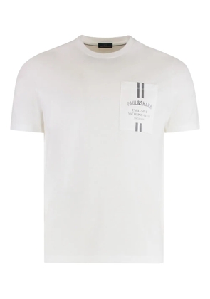 Paul & Shark crew-neck pocket T-shirt - White