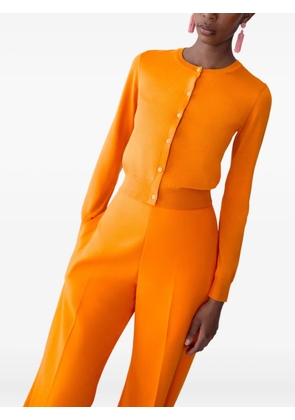 Carolina Herrera Crewneck Cardigan - Orange