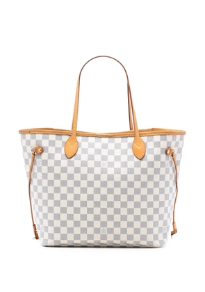 Louis Vuitton Pre-Owned 2011 Damier Azur Neverfull MM tote bag - White