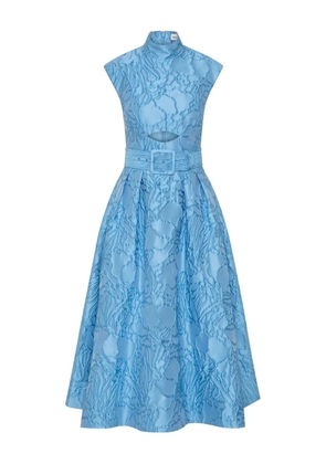 Rebecca Vallance Aegir cut-out belted midi dress - Blue