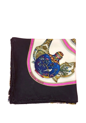 Hermès Pre-Owned 1988-2000 Qu Importe le Flacon Silk Scarf 90 scarves - Black
