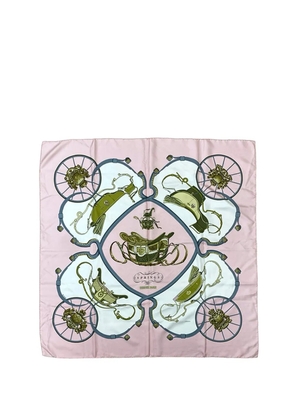 Hermès Pre-Owned 2000-2020 Springs Silk Scarf 90 scarves - Pink