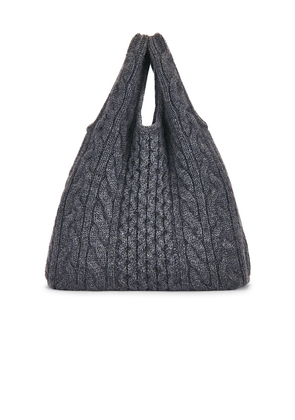 Lisa Yang Oma Cable Tote in Grey.