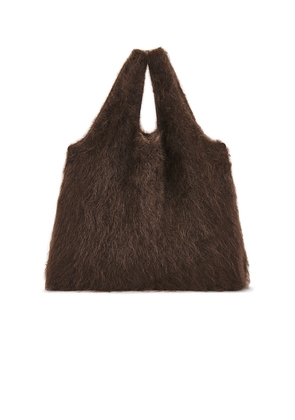 Lisa Yang Oma Brushed Tote in Brown.