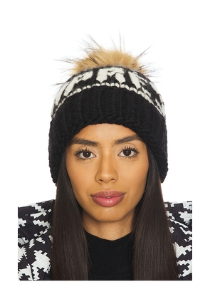 Lele Sadoughi Apres Beanie in Black.