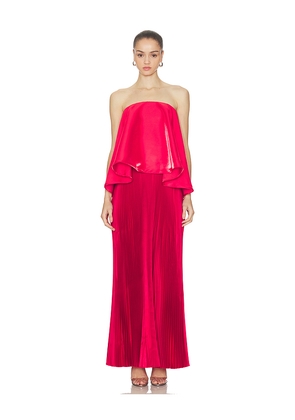 L'IDEE Aman Gown in Red. Size 10/M. Also in 8/S, 6/XS, 12/L.