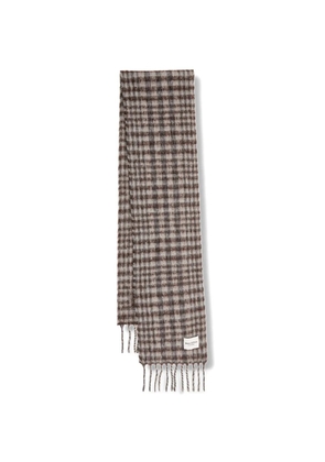 Marc O'Polo check-pattern fringed scarf - Neutrals