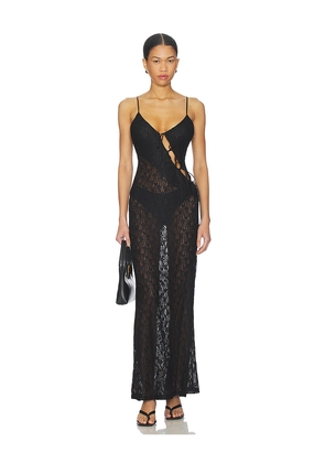 LIONESS About A Girl Maxi Dress in Black. Size L. Also in M, S, XL, XS, XXL.