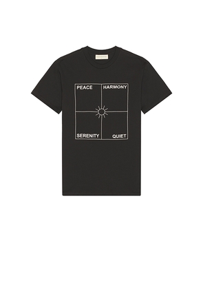 Museum of Peace and Quiet Four Corners T-Shirt in Black. Size L. Also in M, S.