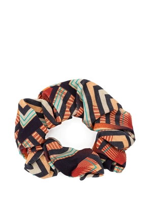 Lygia & Nanny Lola geometric-pattern hair tie - Orange