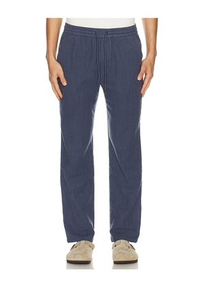 Marine Layer Brushed Selvage Lounge Pant in Blue. Size L. Also in M, S.