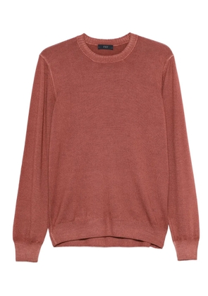 Fay round-neck sweater - Brown