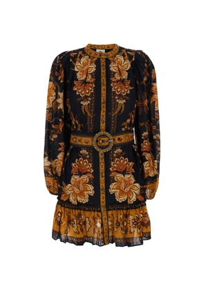 FARM Rio Majestic Garden mini dress - Black