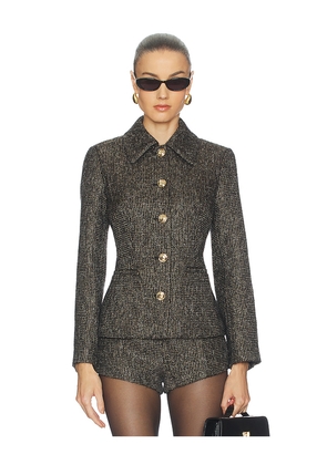 L'Academie by Marianna Rita Jacket in Black,Gold. Size L. Also in XXS, XS, S, M.