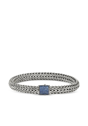 John Hardy sterling silver Icon sapphire bracelet