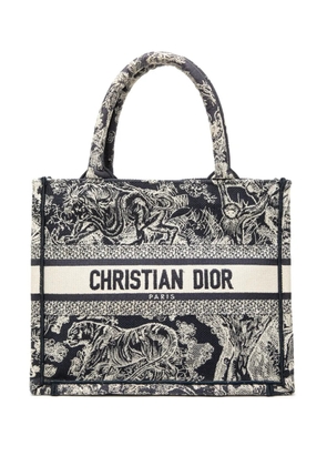 Christian Dior Pre-Owned 2022 Small Canvas Embroidered Reverse Dioriviera Toile De Jouy Book tote bag - Blue