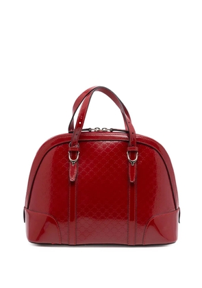Gucci Pre-Owned 2016-2025 Medium Microguccissima Patent Nice Dome satchel - Red