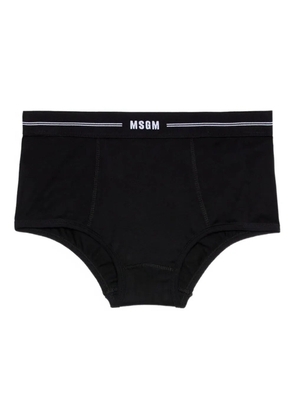MSGM logo-detail briefs - Black