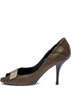 Christian Dior Pre-Owned 95mm peep-toe pumps - Green