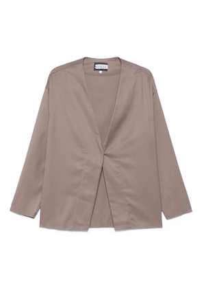 HAMZA Thom V-neck button blazer - Neutrals