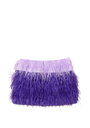 TWINSET Myfo feather mini skirt - Purple