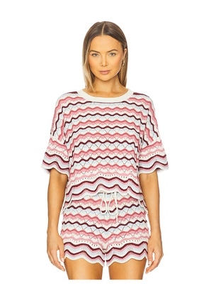 LSPACE Sunchaser Top in Sand in Multi. Size L. Also in M, S, XL, XS.