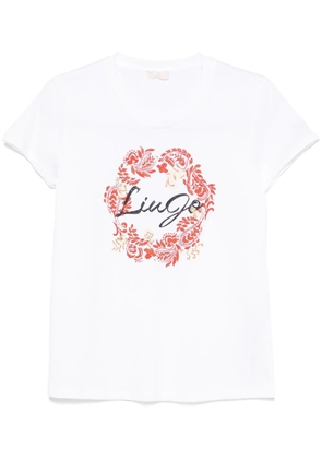 LIU JO logo-print T-shirt - White