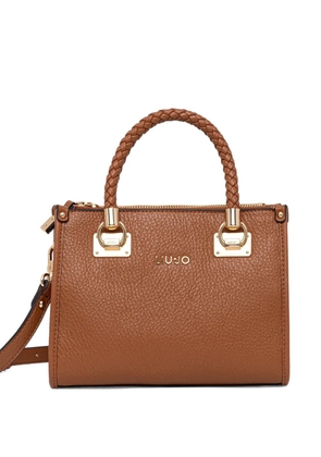 LIU JO braided-handle tote bag - Brown