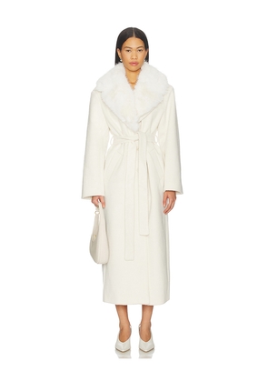 LAMARQUE x REVOLVE X Revolve Tillie-l Coat in Cream. Size M. Also in S, XS.