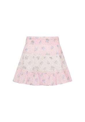LoveShackFancy Tween Raf Skirt in Pink. Size 10. Also in 14, 7, 8, 9.