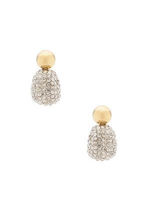 Lele Sadoughi Pebble Stud Earrings in Metallic Silver.