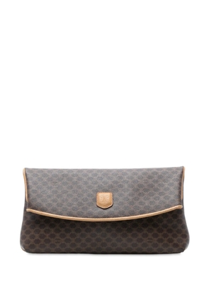 Celine Pre-Owned 2005 Macadam Coated Canvas clutch bag - Brown