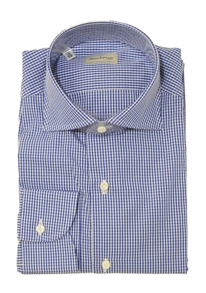 SARTORIO NAPOLI gingham-check cotton shirt - Blue