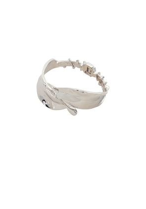 Lovers and Friends Bethany Cuff in Metallic Silver.