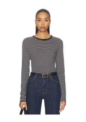 NILI LOTAN Simone Tee in Black,White. Size M. Also in S, XS.