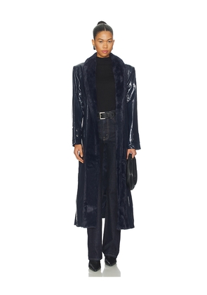 MADISON THE LABEL Max Coat in Navy. Size L. Also in M, S, XL, XS.