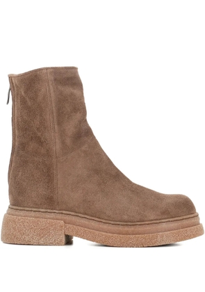 Alberto Fasciani GILL zip suede boots - Brown