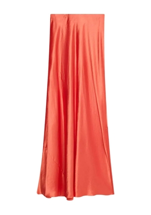 Vince satin bias-cut maxi skirt - Orange