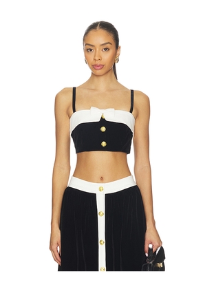 Maude Club Elsie Top in Black,White. Size L. Also in M, S, XS.