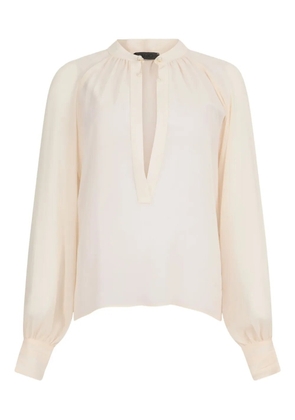 LIU JO pearl-embellished blouse - Neutrals