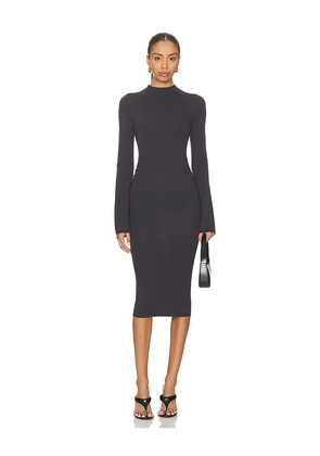 Lovers and Friends Olin Midi Dress in Charcoal. Size L. Also in M, S, XL, XS, XXS.