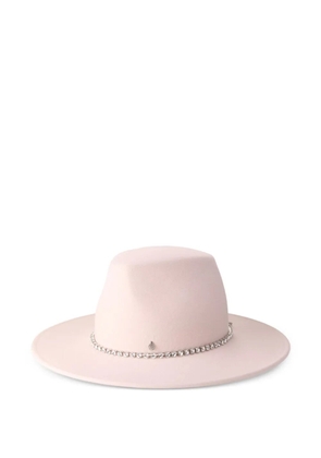 Maison Michel crystal-embellished hat - Pink