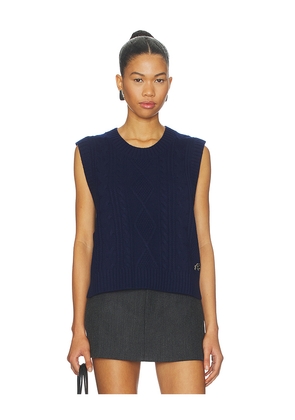 Malbon Golf Elspeth Sweater Vest in Navy. Size L. Also in M, S, XL, XS.